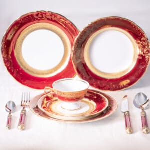Jeremy 803 Red Place Setting