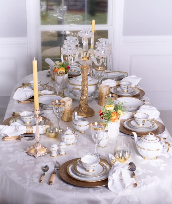 Jeremy Matt Gold Table Setting