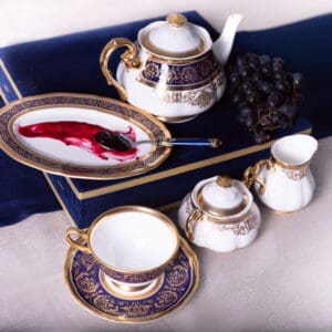 Romance Cobalt Tea Service