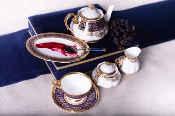 Romance Cobalt Tea Service